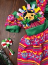 Vestido Mexicano Tipico Fiestas Patrias Colorido Para Niña