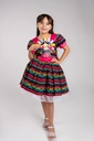 Vestido Mexicano Tipico Fiestas Patrias Colorido Para Niña