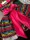 Vestido Mexicano Tipico Fiestas Patrias Colorido Para Niña