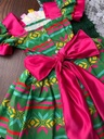 Vestido Mexicano Tipico Fiestas Patrias Colorido Para Niña
