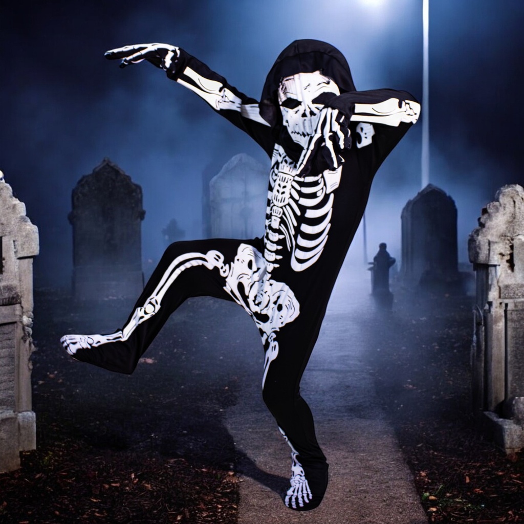 Disfraz De Calavera Para Niño De Halloween