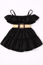 VESTIDO LISO CON TIRANTES 