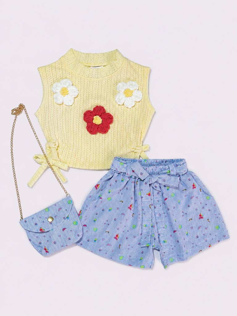 CONJUNTO ENCAJE FLORES