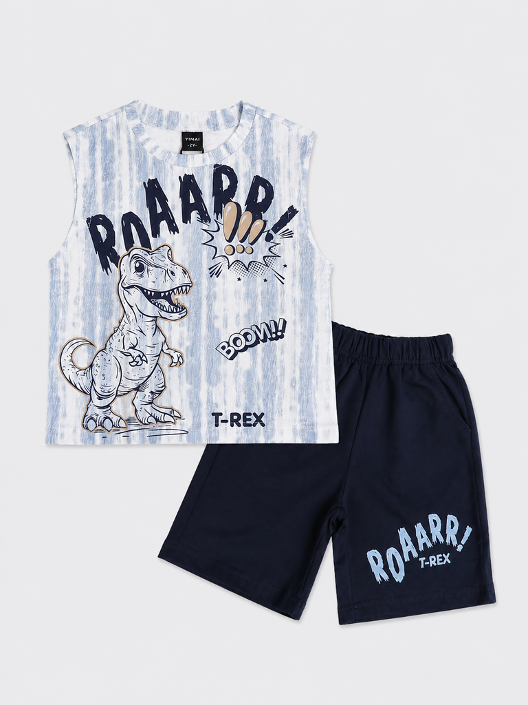 CONJUNTO T REX ESTAMPADO
