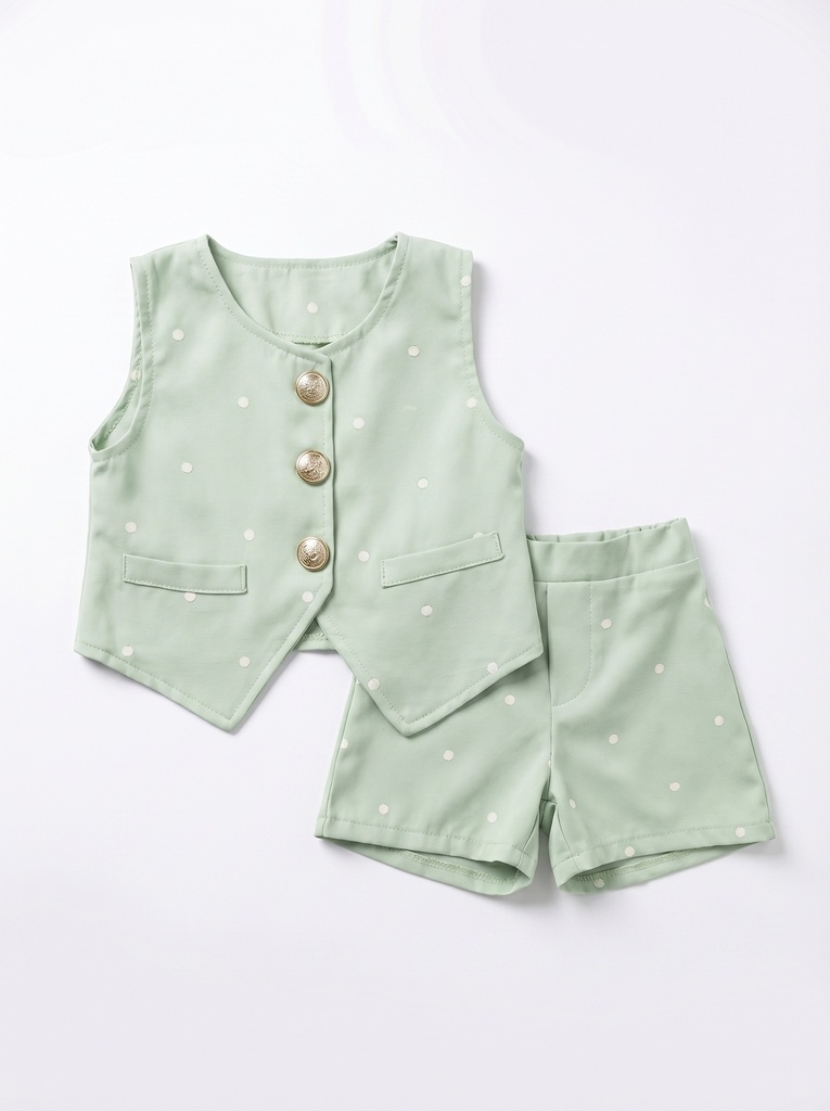 CONJUNTO CHALECO BOTON
