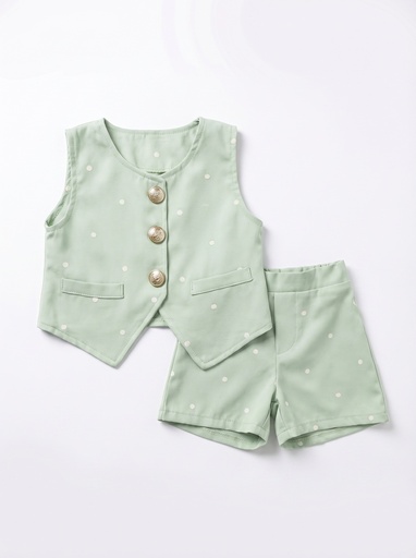 CONJUNTO CHALECO BOTON