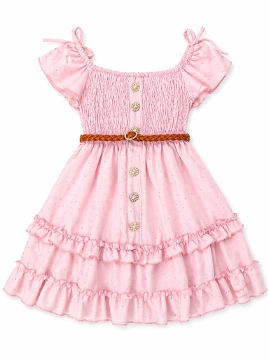 VESTIDO PIEDRAS CON BOTONES 