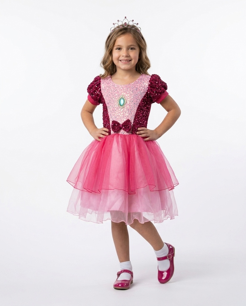 VESTIDO PEACH LENTEJUELA