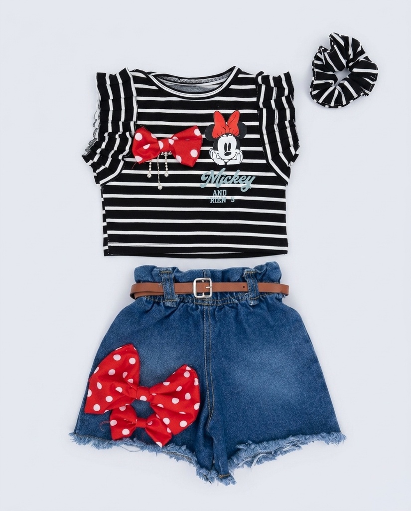 CONJ. RAYADO MINNIE LOVEU