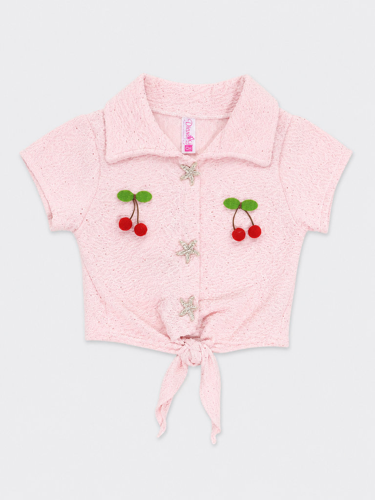 BLUSA CEREZA APLICADO
