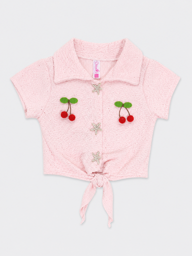 BLUSA CEREZA APLICADO