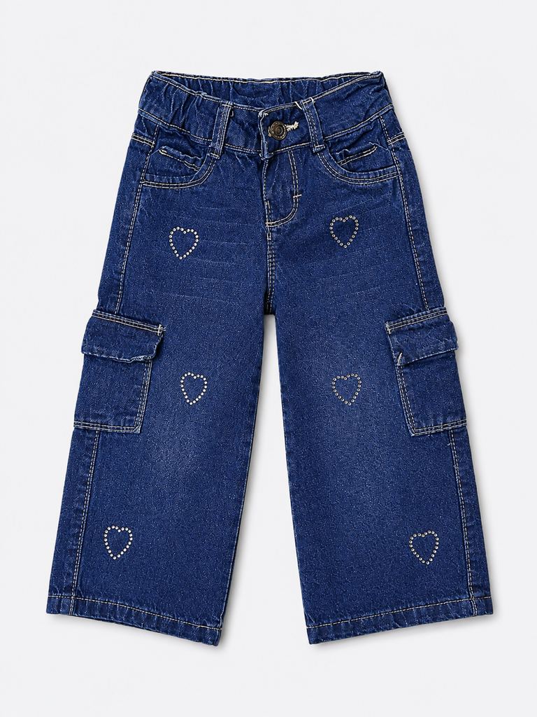PANTALON CORAZONES PERLAS