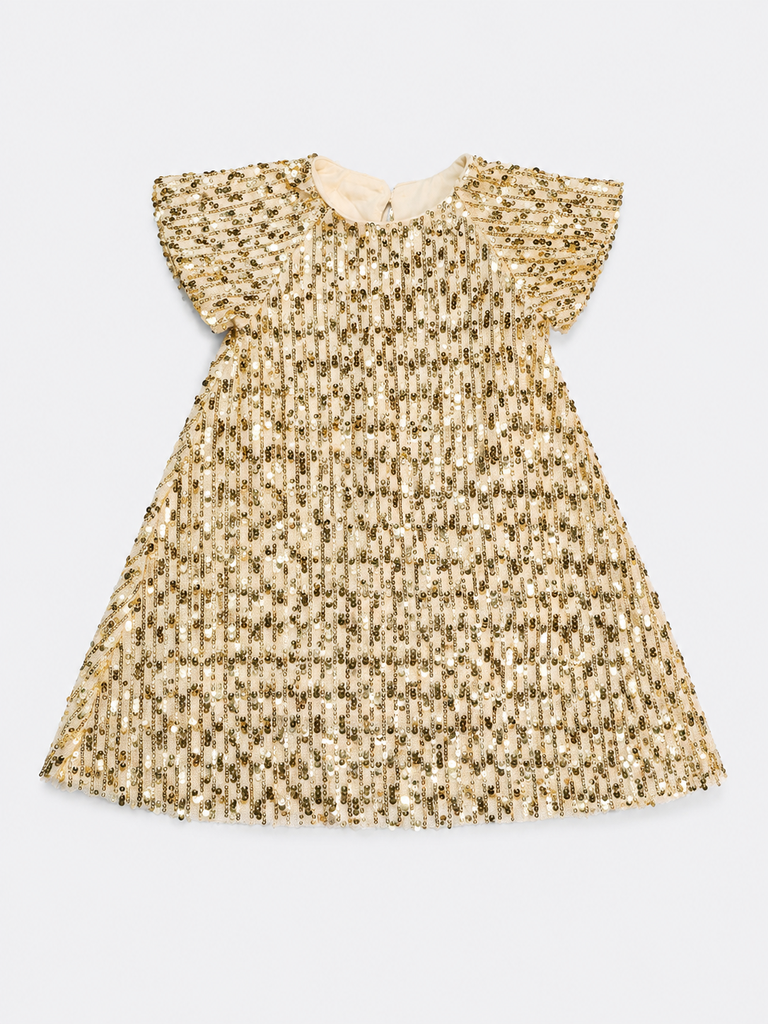 VESTIDO LENTEJUELA DETALLADO