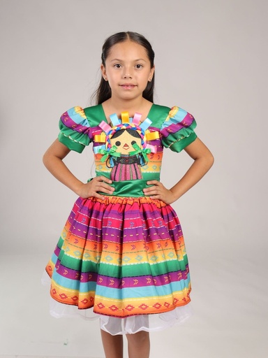 [VE0015044] VESTIDO QUERETANO